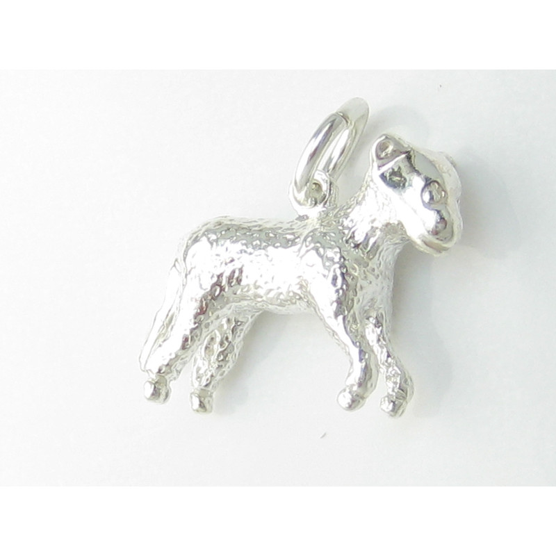 Sterling Silver Lamb Charm, Baby Animal Gift
